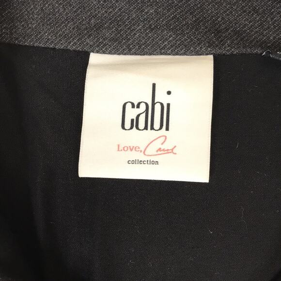 CAbi 3184 Love Carol Gray Modern Mesh Back Buckle Full Zip Jacket XS Moto Biker - Picture 5 of 13